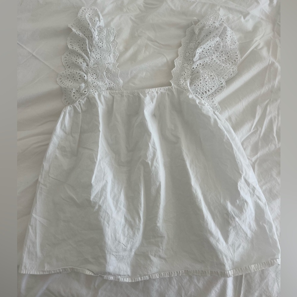 ZARA top with lace straps